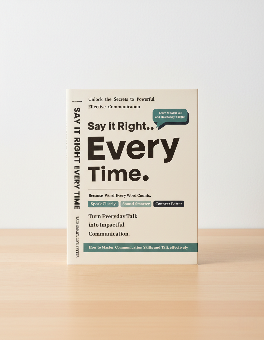 Say it Right.. Every Time